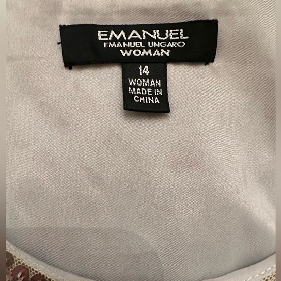 Vintage Plus Size EMANUEL Emanuel Ungaro Woman Embellished Top - Picture 4 of 8